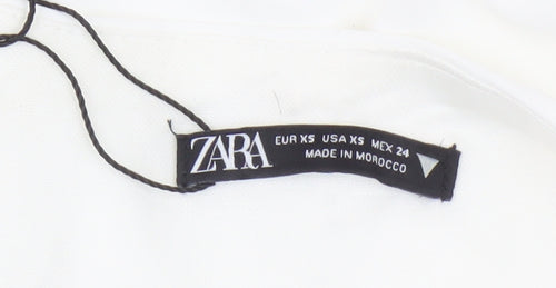 Zara Women's Ivory Sheath Dress XS Party Chic