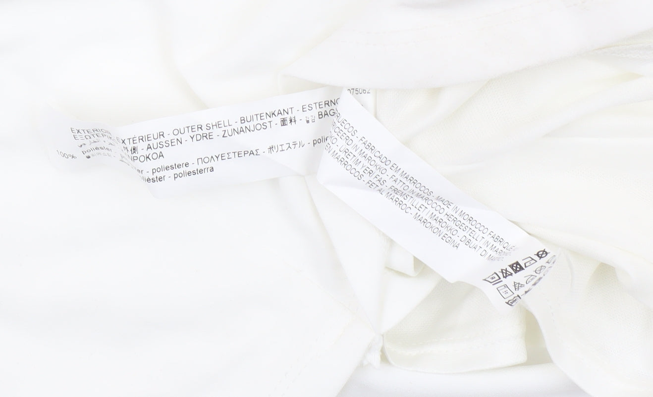 Zara Women's Ivory Sheath Dress XS Party Chic