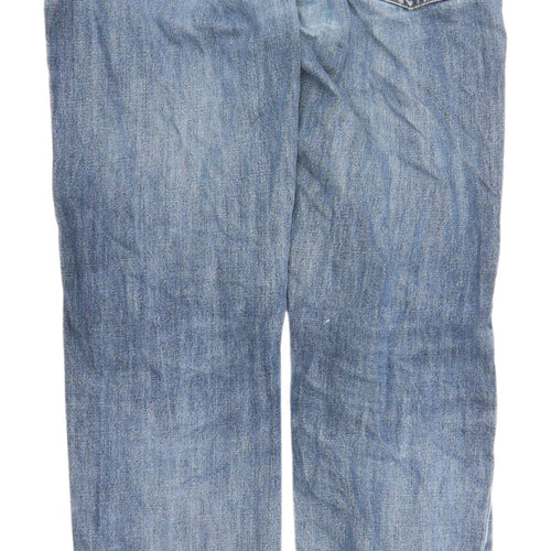 GAP Men's Blue Straight Jeans, Size 32, Medium Wash