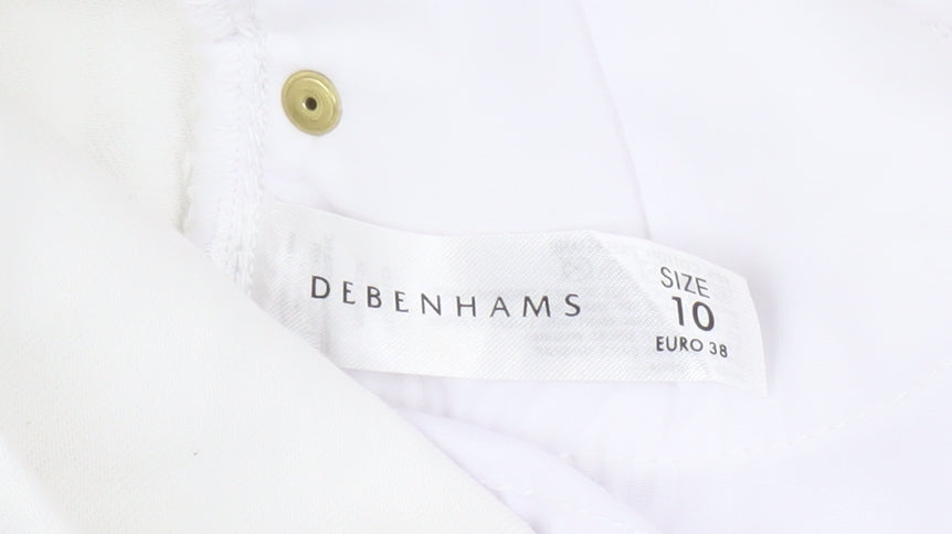 Debenhams Women's White Skinny Jeans Size 10
