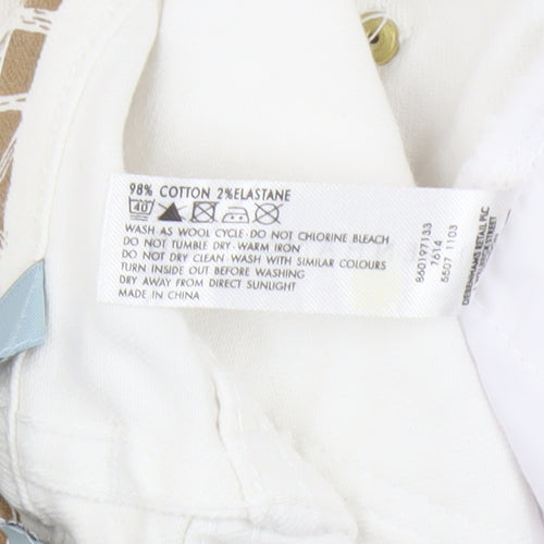 Debenhams Women's White Skinny Jeans Size 10