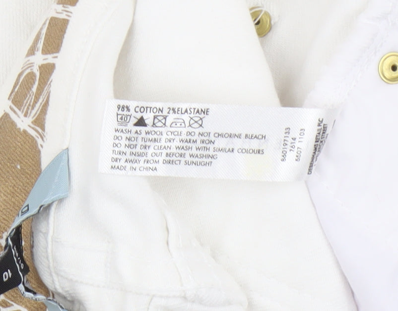 Debenhams Women's White Skinny Jeans Size 10