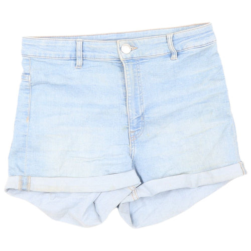 H&M Women’s Blue Denim Boyfriend Shorts Size 12