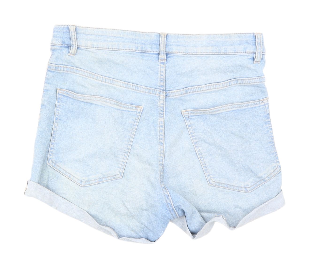 H&M Women’s Blue Denim Boyfriend Shorts Size 12