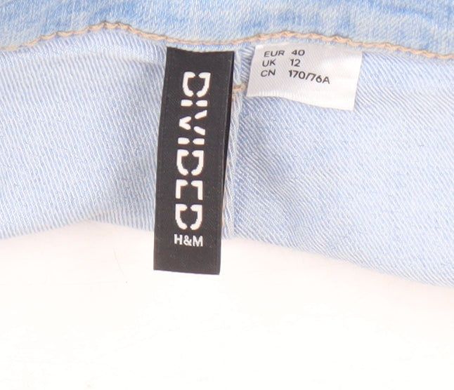 H&M Women’s Blue Denim Boyfriend Shorts Size 12