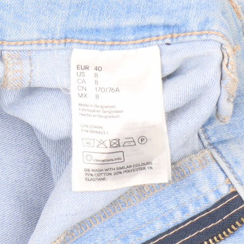 H&M Women’s Blue Denim Boyfriend Shorts Size 12