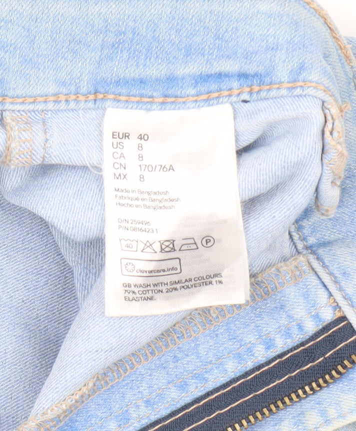 H&M Women’s Blue Denim Boyfriend Shorts Size 12