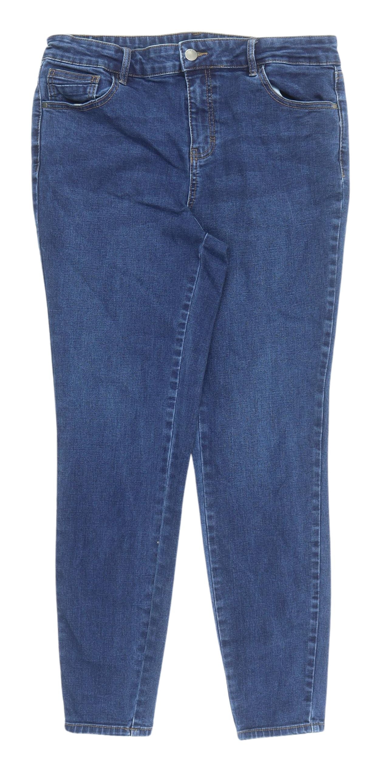 TU Women's Blue Skinny Jeans Size 16