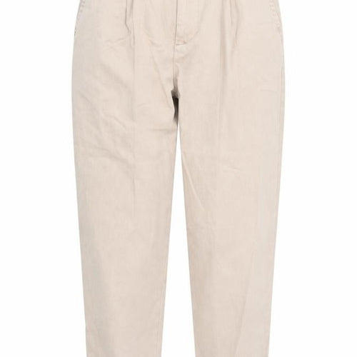 ASOS Women's Beige Chino Trousers - Size S, Casual Pleated