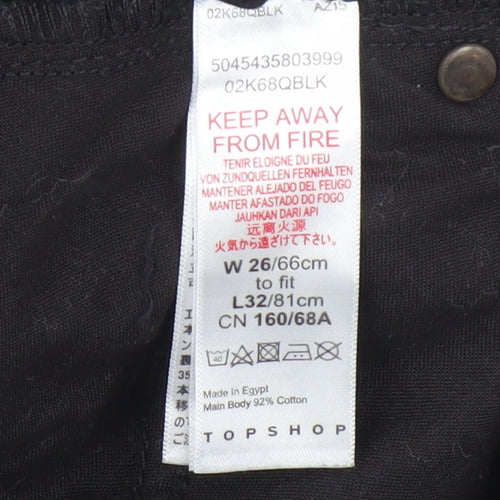Topshop Women's Skinny Black Jeans Size 26