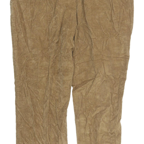 Farah Men's Brown Corduroy Chinos, XL - Classic Style