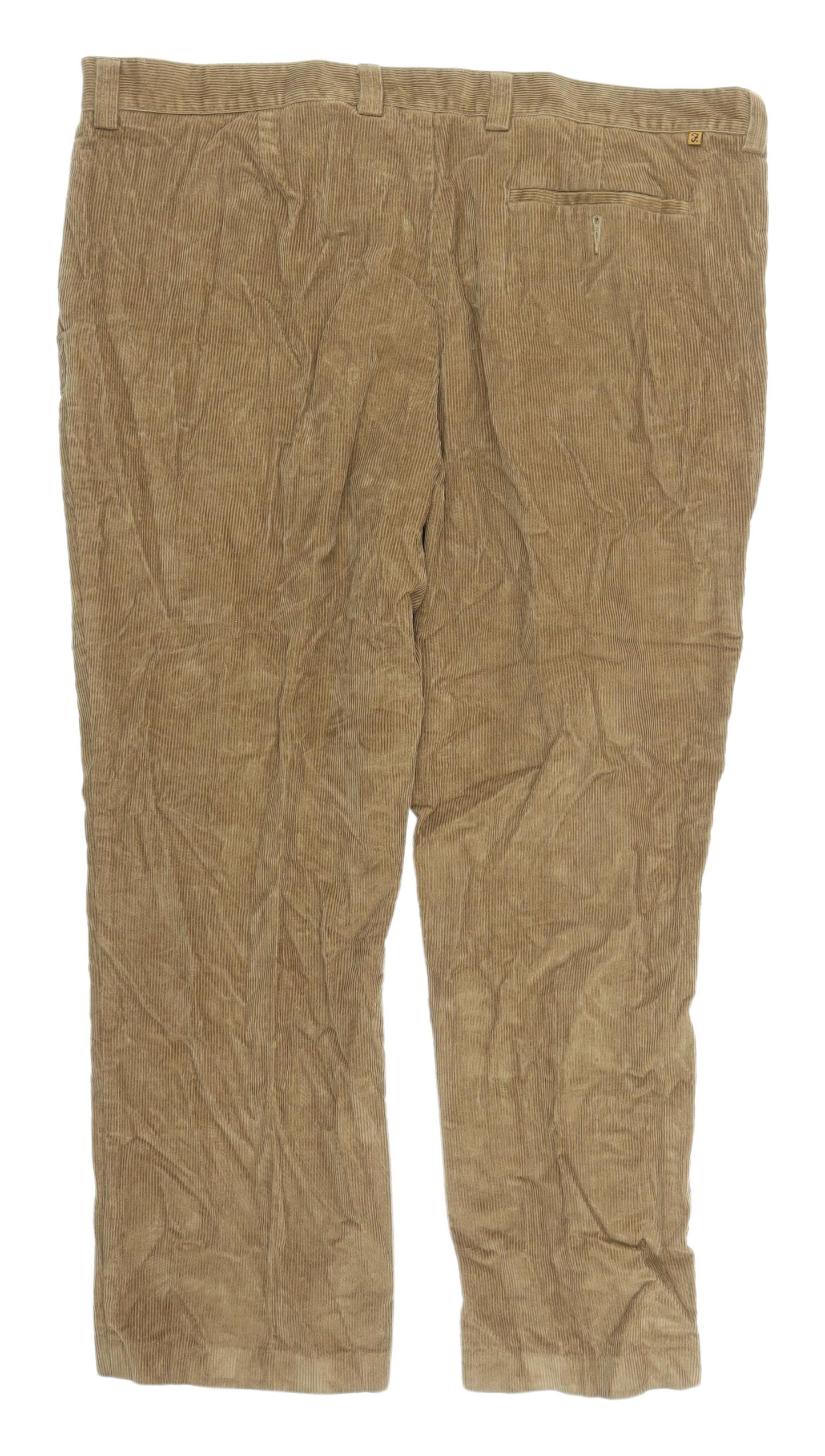 Farah Men's Brown Corduroy Chinos, XL - Classic Style