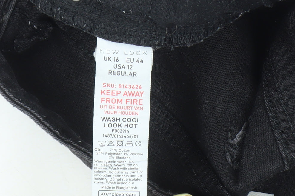 New Look Women's Black Skinny Jeans Size 16