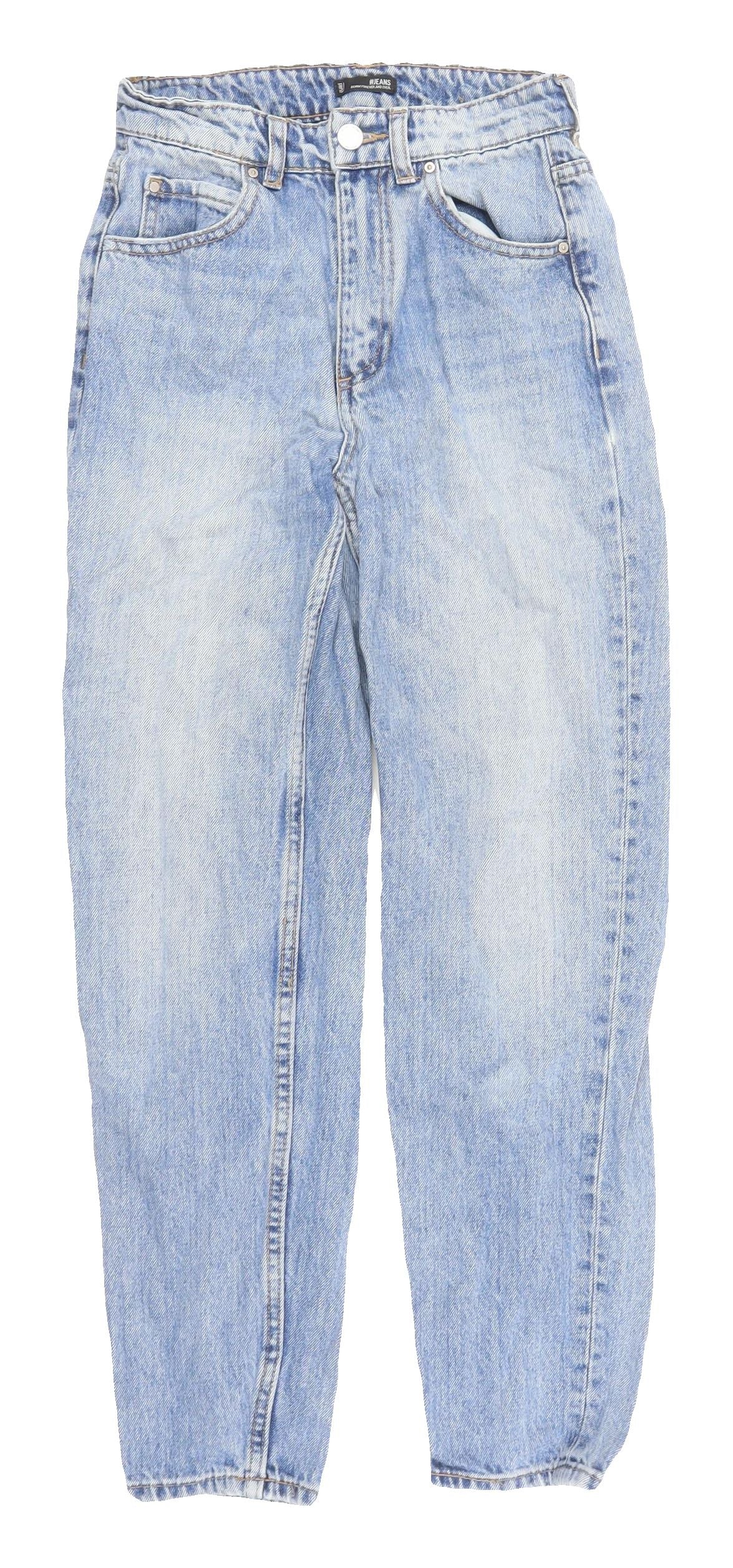 Zuiki Women's Blue Mom Jeans Size 10 Relaxed Fit