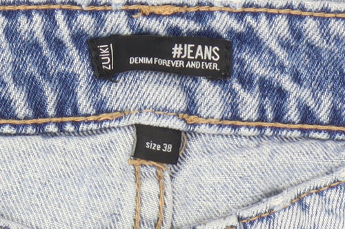 Zuiki Women's Blue Mom Jeans Size 10 Relaxed Fit
