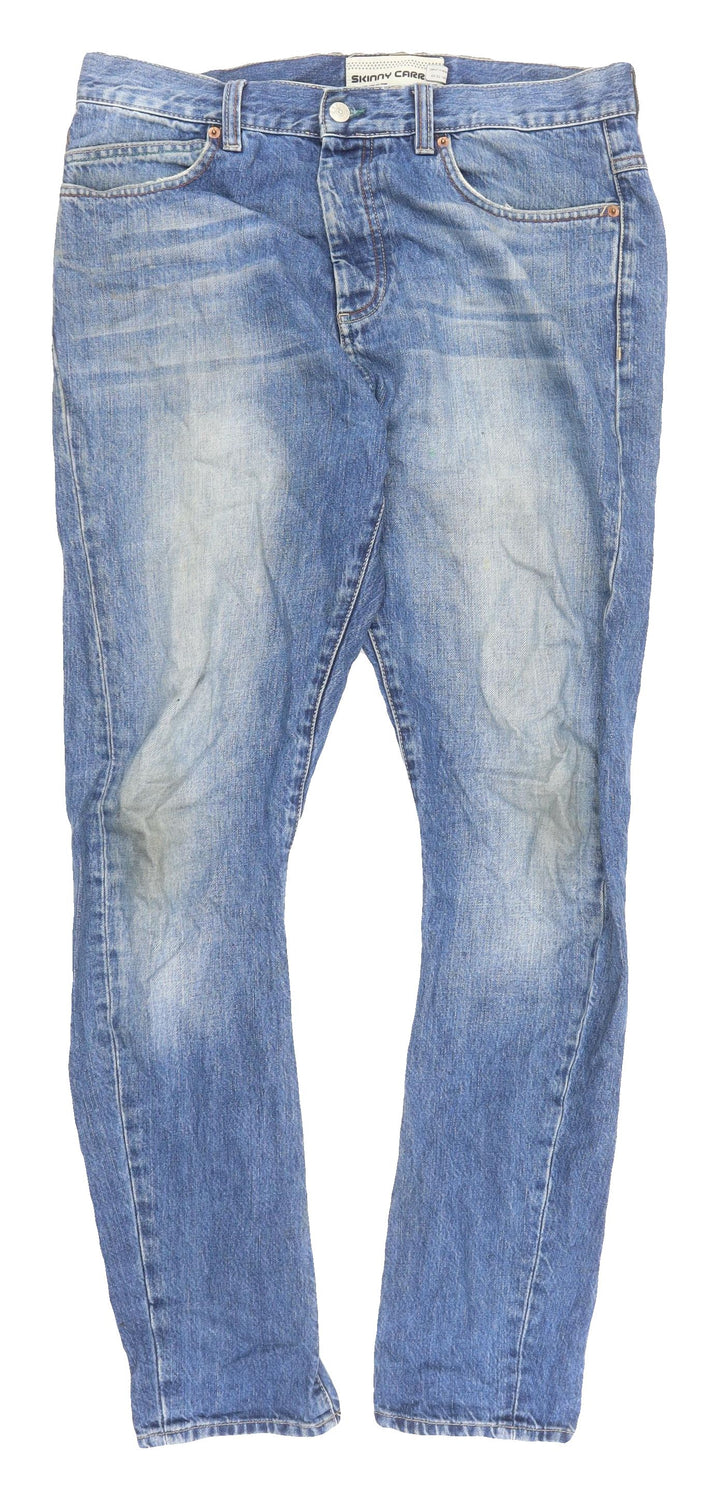 Topman Men's Skinny Blue Jeans, Size L