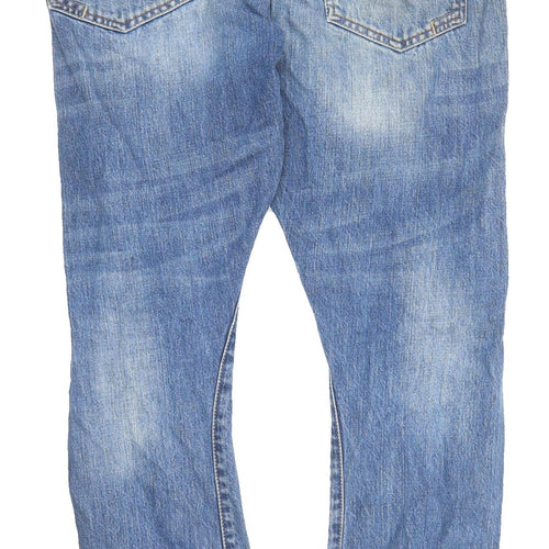 Topman Men's Skinny Blue Jeans, Size L