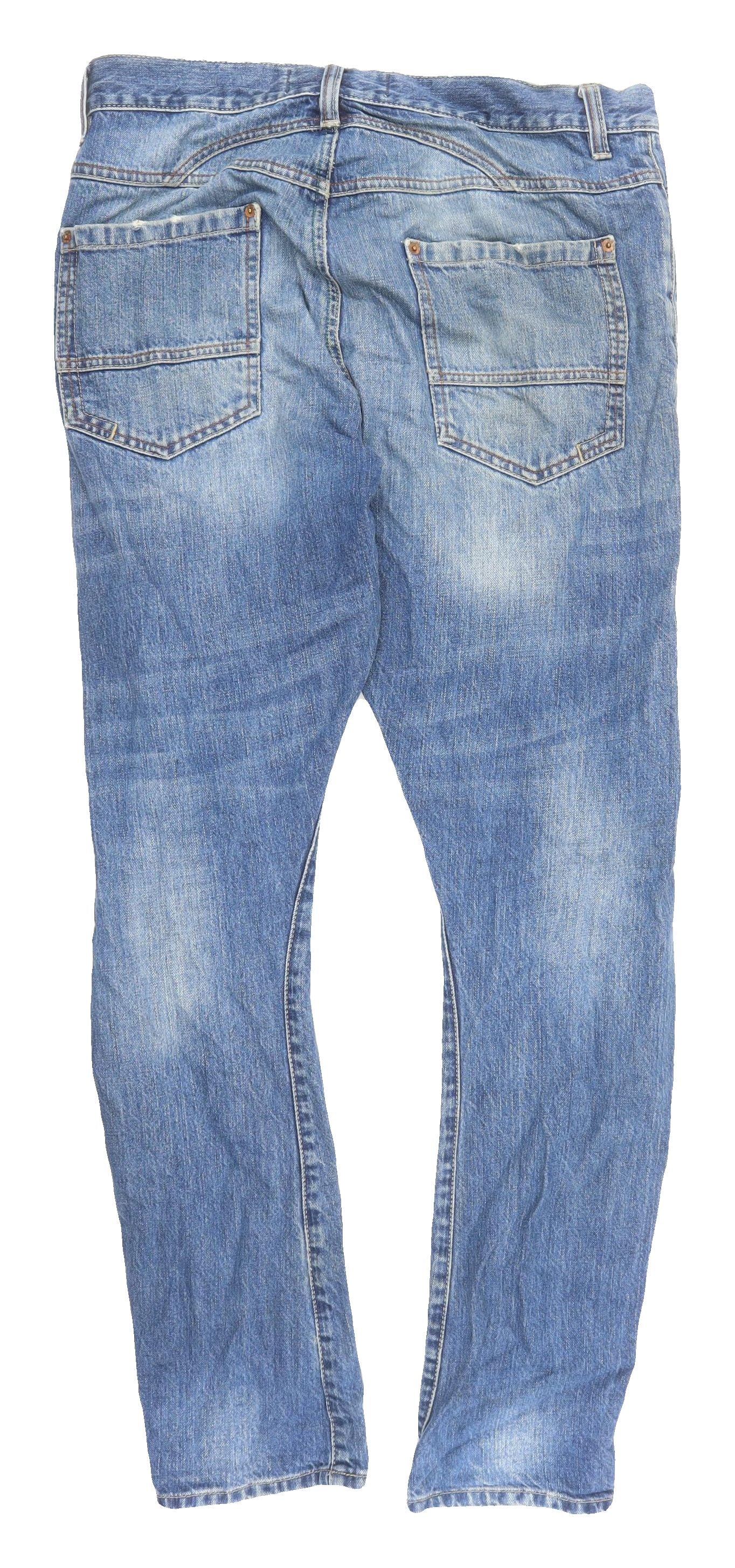 Topman Men's Skinny Blue Jeans, Size L