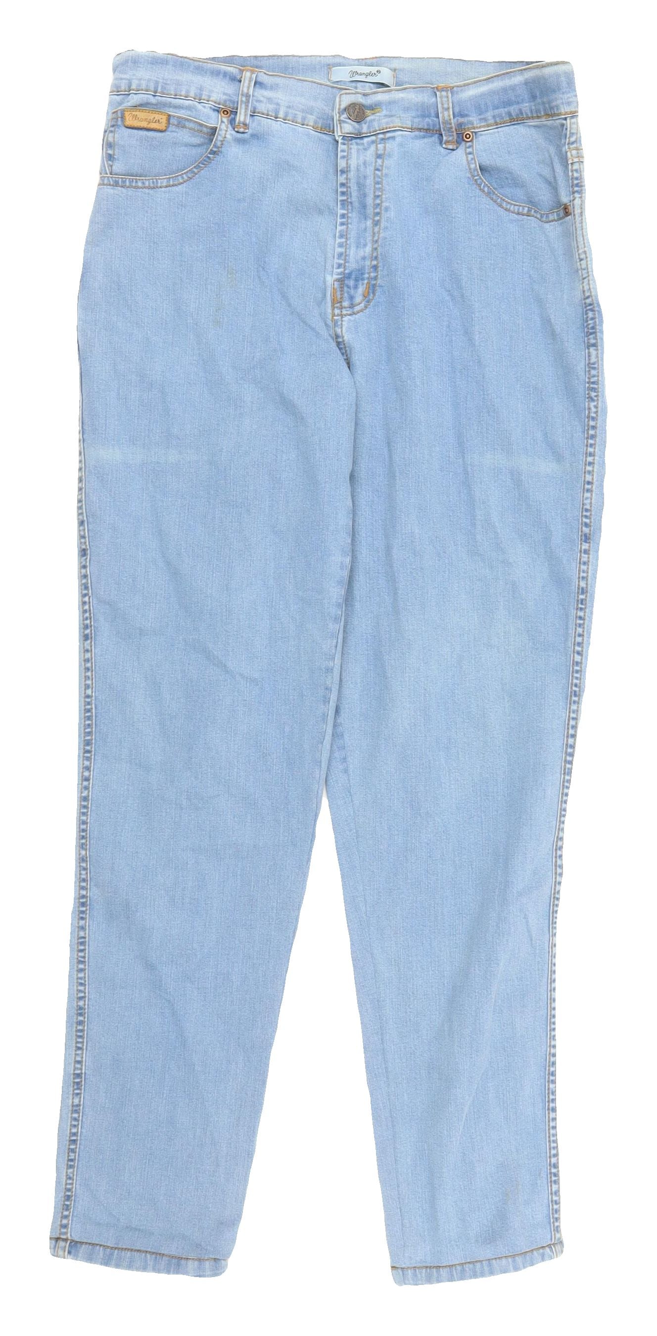 Wrangler Men's Blue Straight Leg Jeans 34