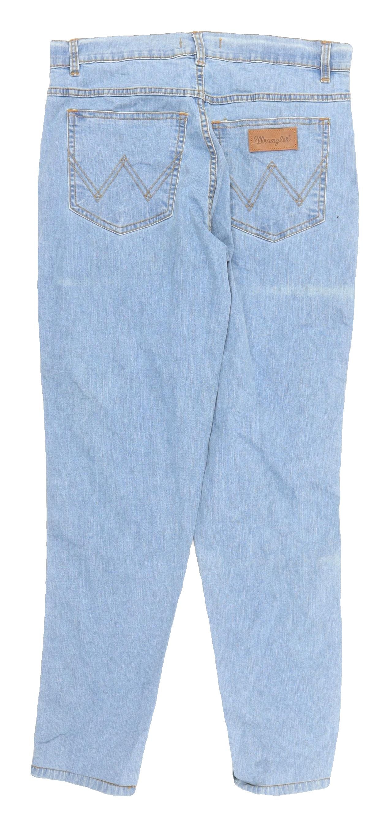 Wrangler Men's Blue Straight Leg Jeans 34