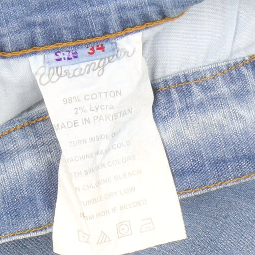 Wrangler Men's Blue Straight Leg Jeans 34