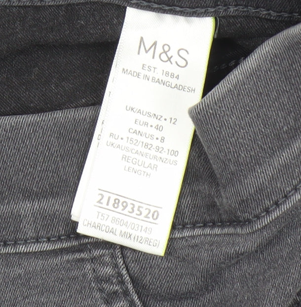 Marks and Spencer Women's Grey Jegging Jeans Size 12