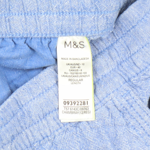 Marks and Spencer Blue Jogger Trousers Size 12