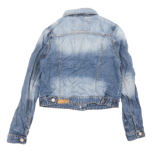 Cherokee Women's Blue Denim Jacket Size 14 Casual Style
