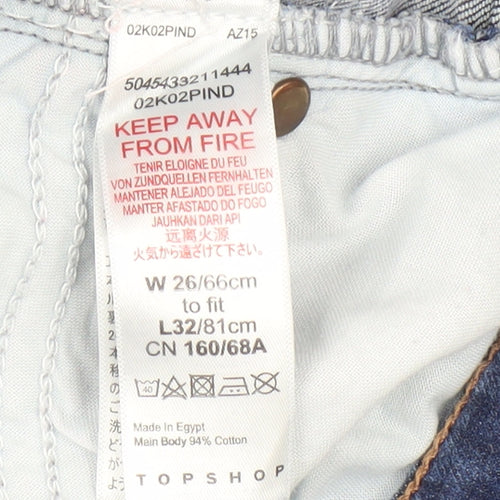 Topshop Women's Blue Skinny Jeans Size 4
