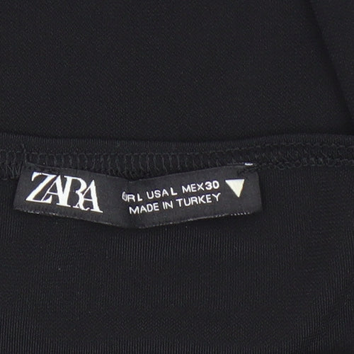 Zara Women's Black Camisole Tank Top - Size L