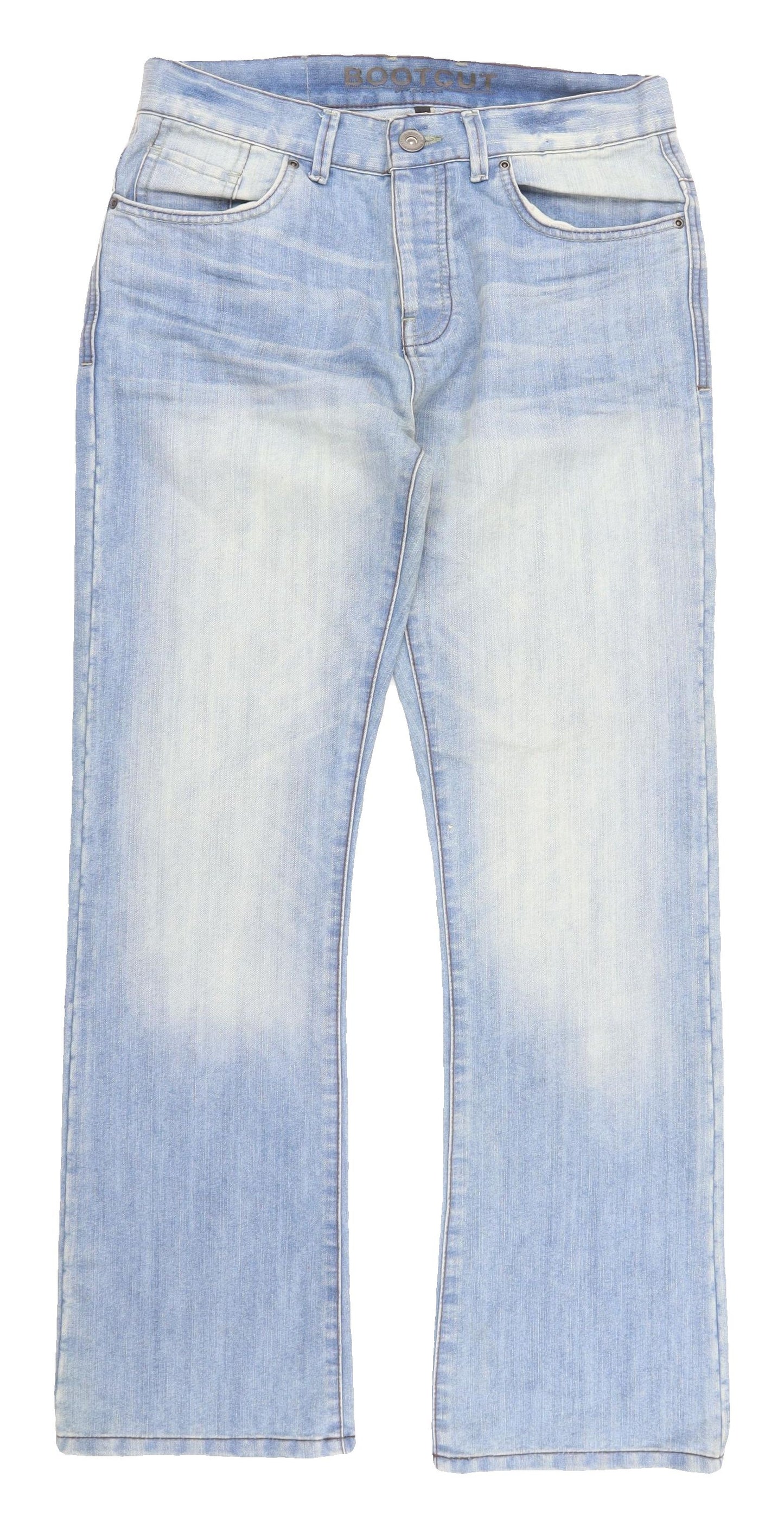 Peacocks Men's 32 Blue Bootcut Jeans