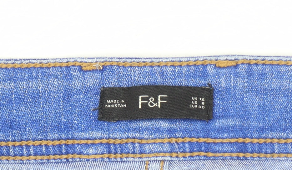 F&F Women's Blue Skinny Jeans Size 12