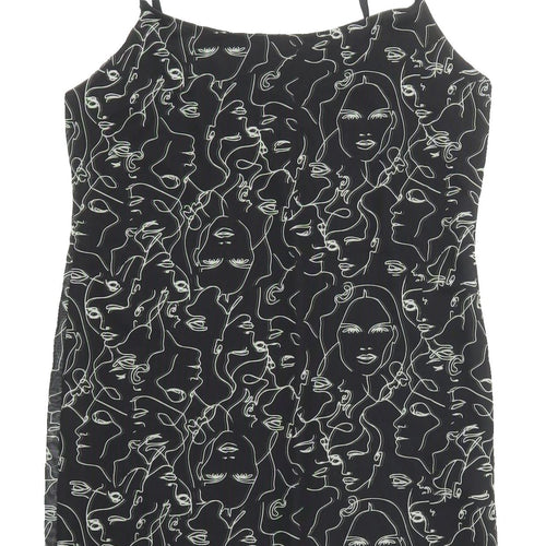 Urban Outfitters Black Slip Dress, M, Women’s, Geometric