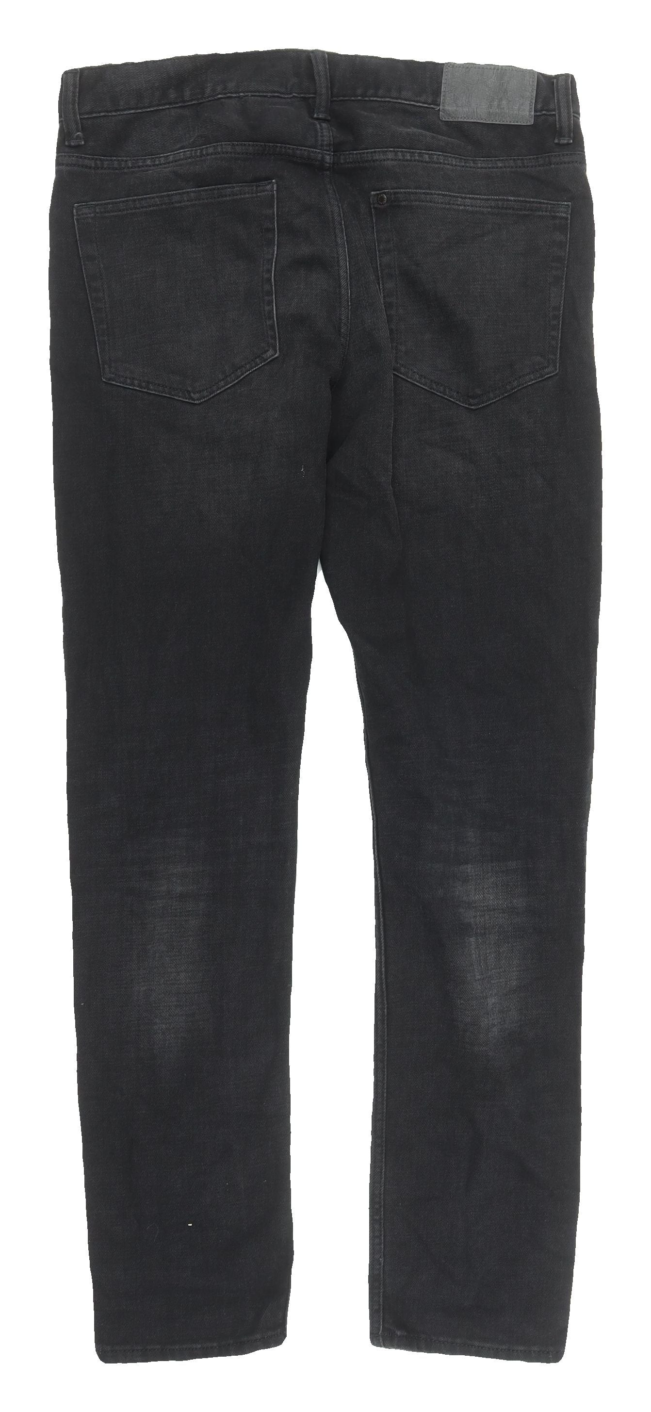 H&M Men's Black Slim Jeans 34 Waist 32 Leg