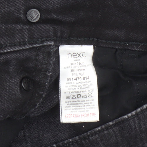 Next Men's Black Skinny Jeans Slim Fit M