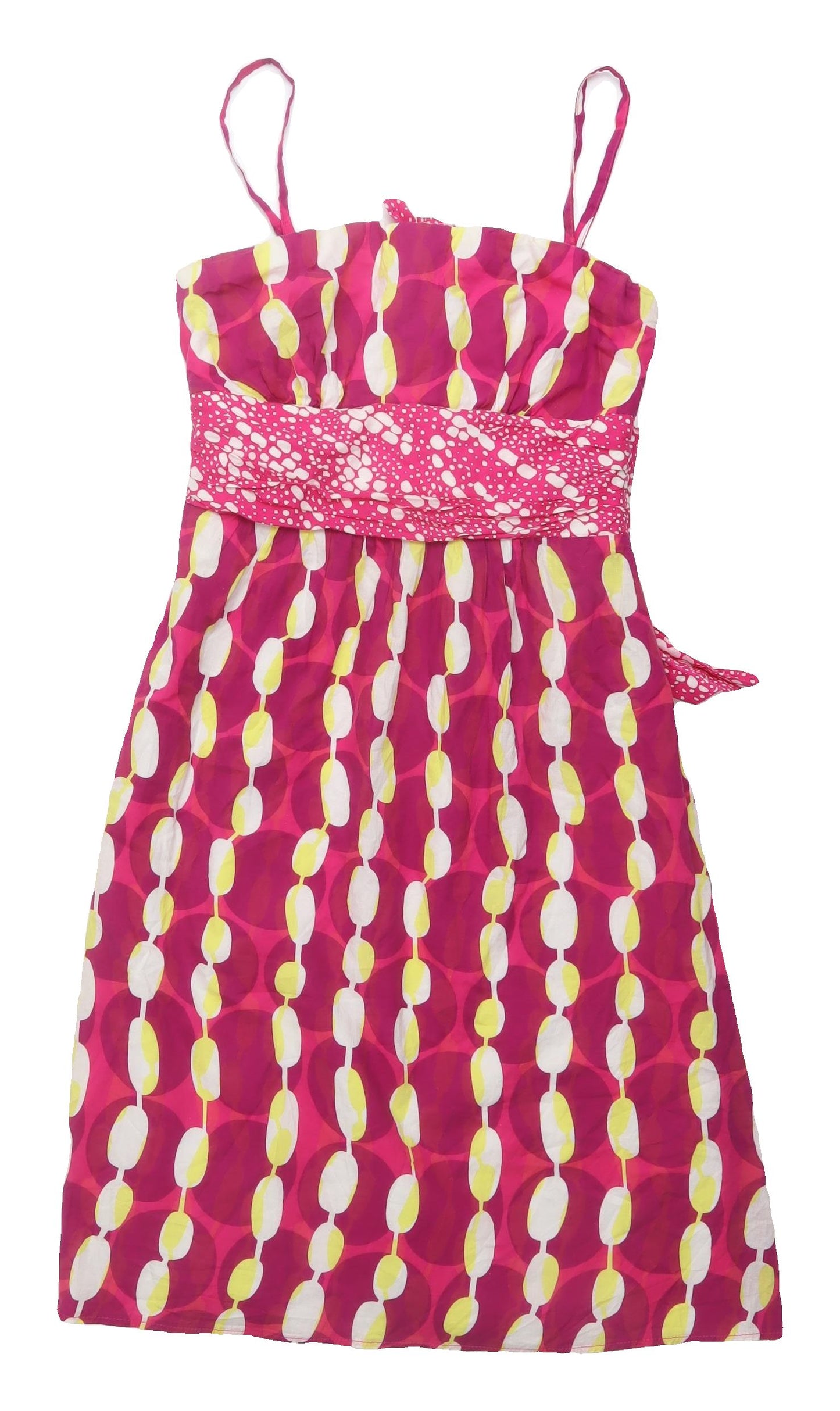 Oasis Women's Pink Geometric A-Line Dress - Size 8