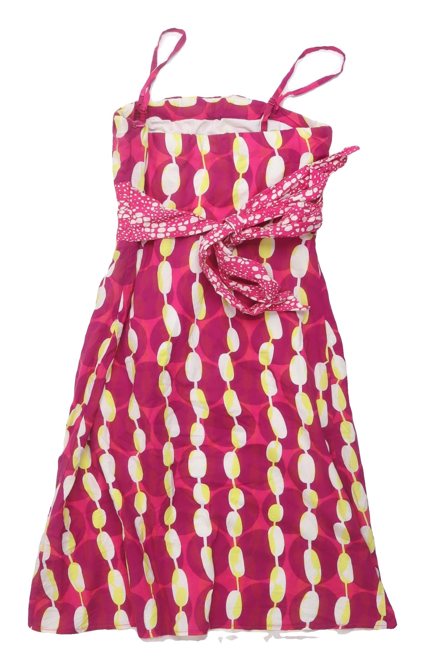 Oasis Women's Pink Geometric A-Line Dress - Size 8