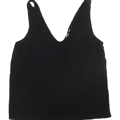 H&M Women's Black Tank UK 8 Summer Casual Top