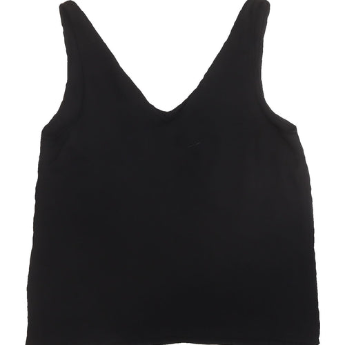 H&M Women's Black Tank UK 8 Summer Casual Top