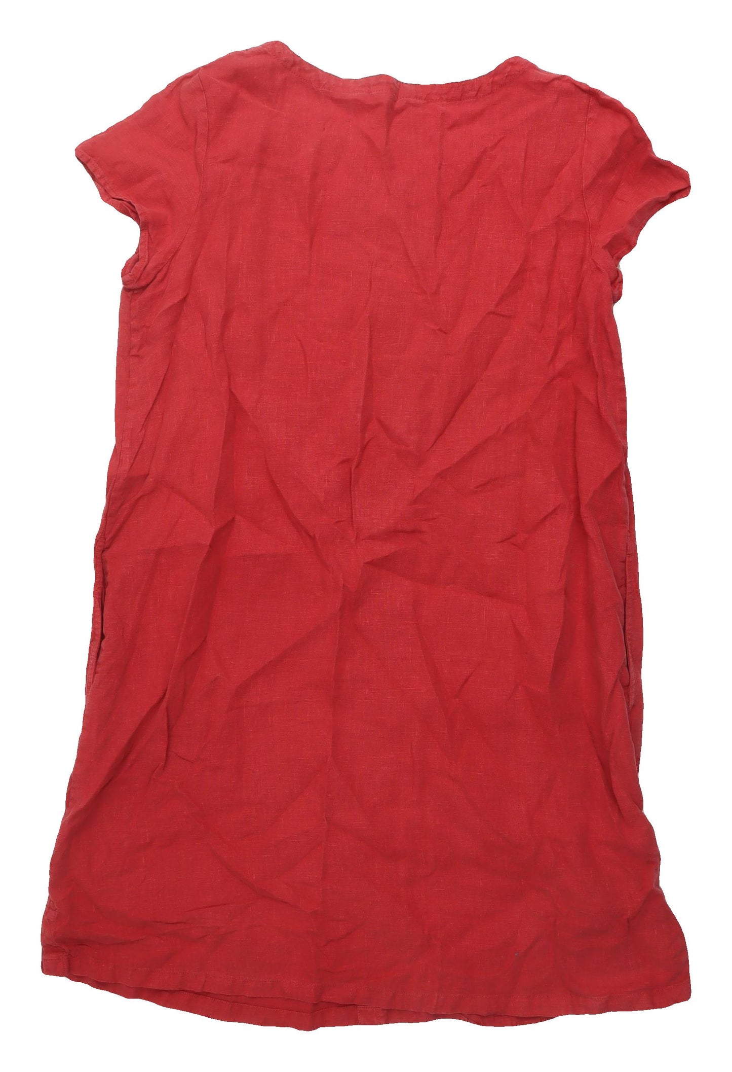 Seasalt Cornwall Red Linen Shift Dress, Size 16