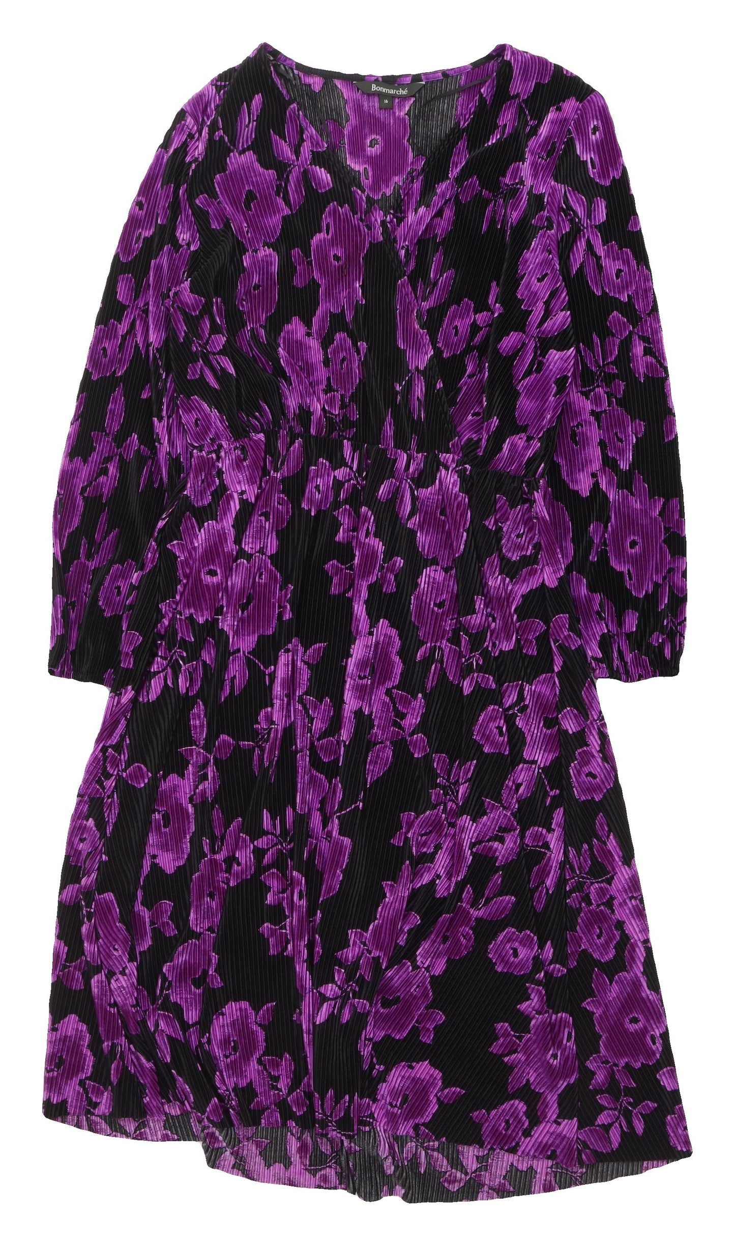 Bonmarché Women's Multicoloured Floral Dress Size 16