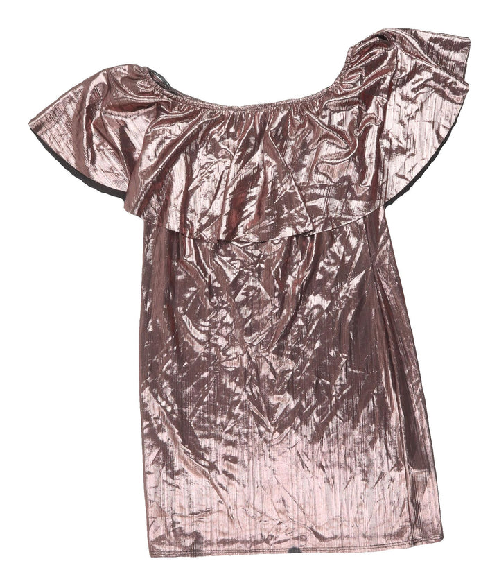 New Look Women’s Off Shoulder Metallic Dress