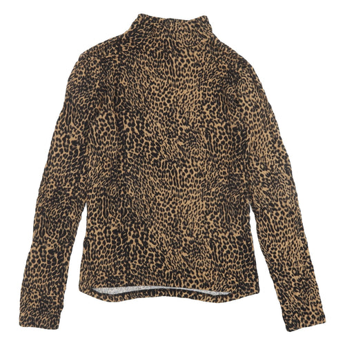 Select Women's Brown Leopard Print Jersey Top