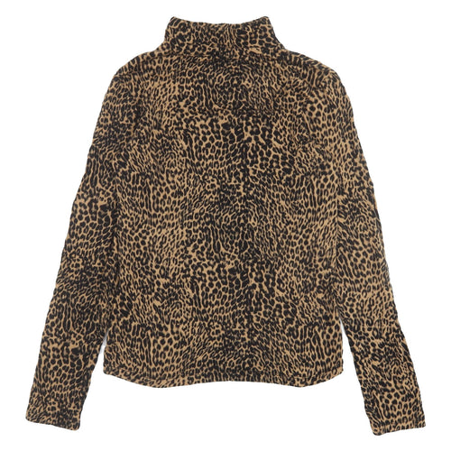 Select Women's Brown Leopard Print Jersey Top