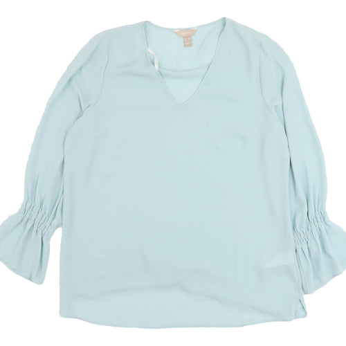 Anthology Women's Blue Tunic Blouse Size 14