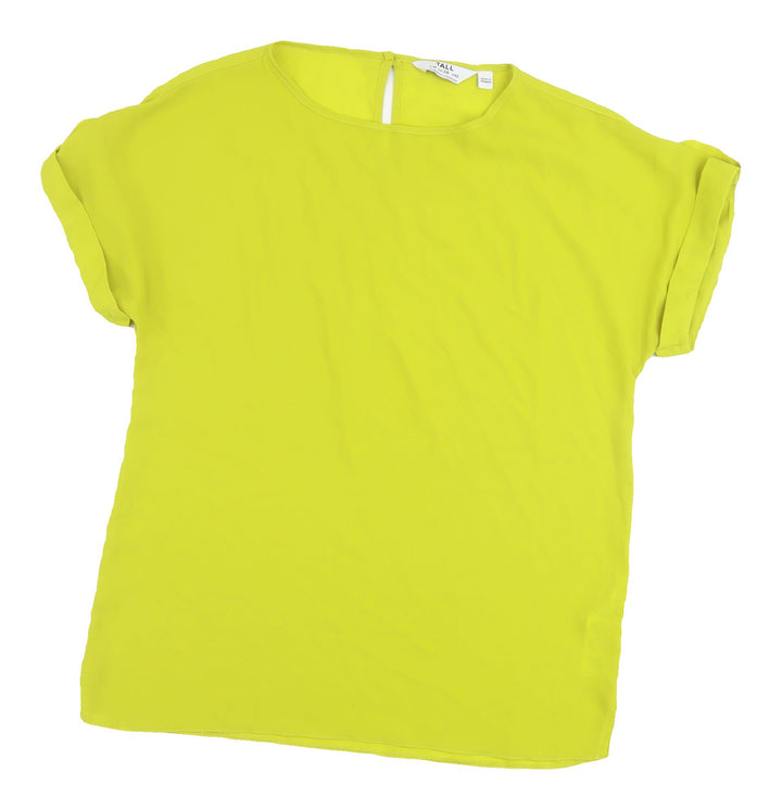Dorothy Perkins Yellow Tall T-Shirt, Size 10, Women's Casual