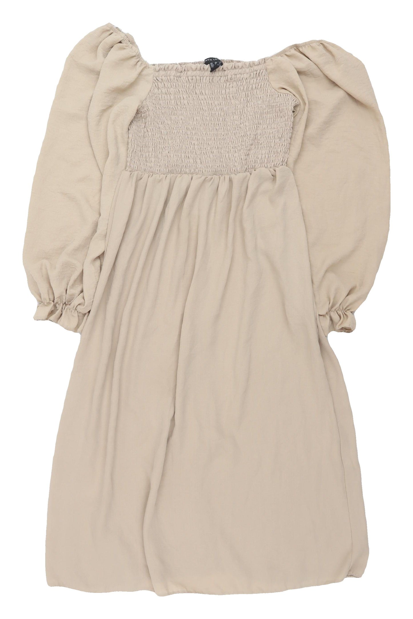 New Look Beige Shift Dress - UK 12, Classic Style