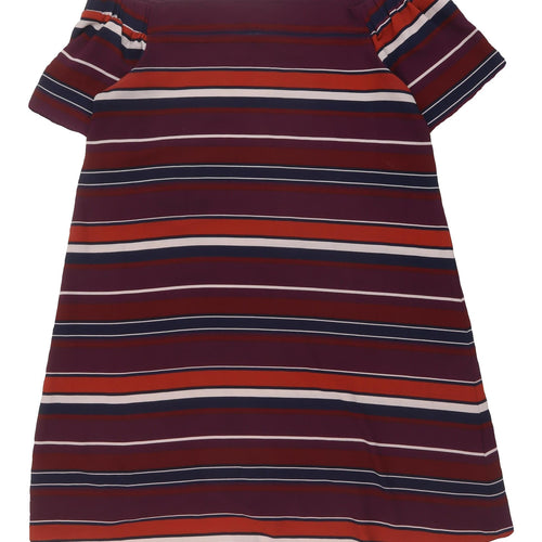 New Look Women's Multicoloured Striped Off-Shoulder Dress