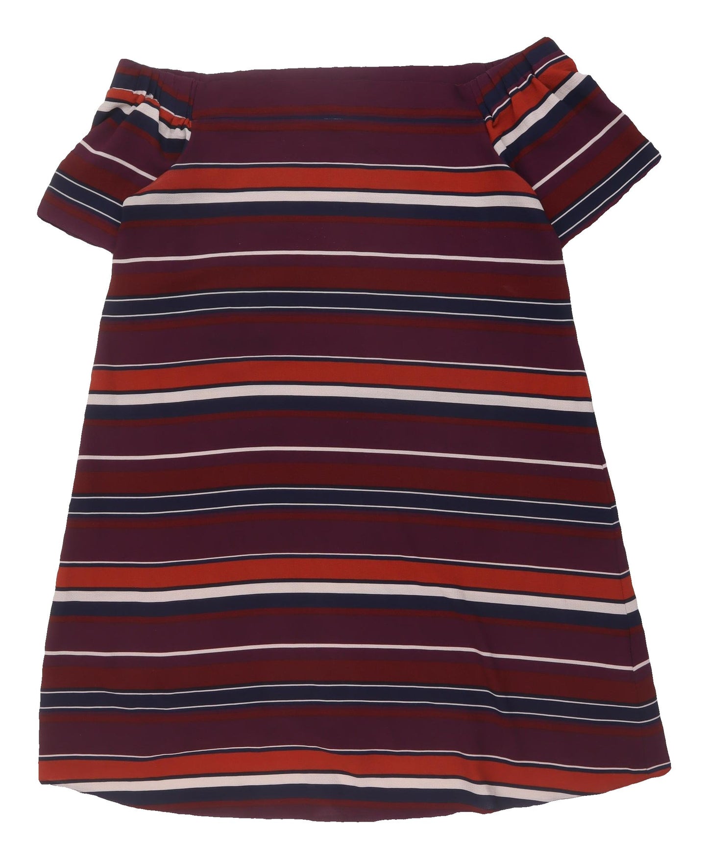 New Look Women's Multicoloured Striped Off-Shoulder Dress