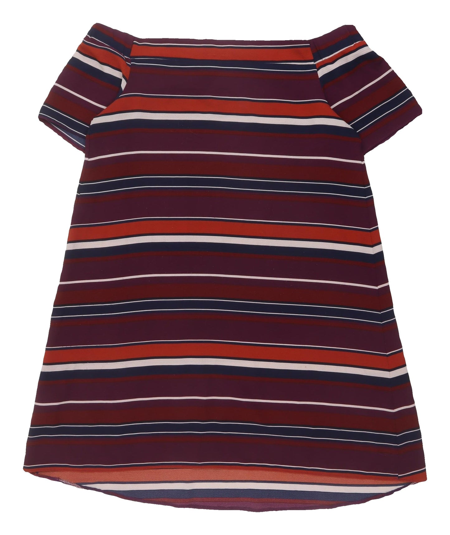 New Look Women's Multicoloured Striped Off-Shoulder Dress